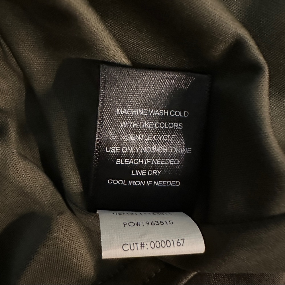 Torrid Olive Embroidered Challis Trapeze Dress Size 0 - Picture 6 of 6